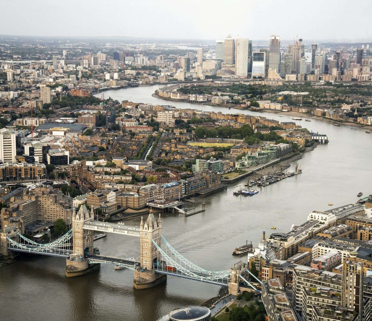 Aerial view of a commercial estate portfolio